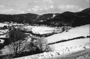 Horben: Blick auf Horben von Süden und Kybfelsen