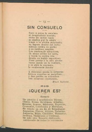 ¿Querer es? : Soneto