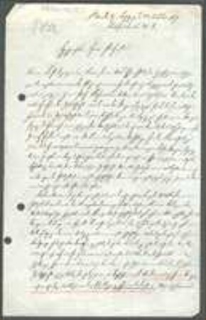 Brief von Beer an Unbekannt