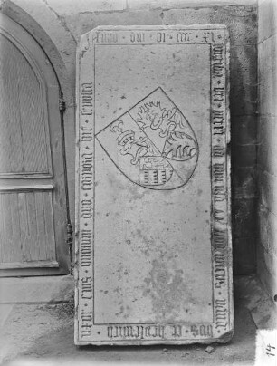 Grabstein des Lodewicus van dem Hus, gestorben 1411