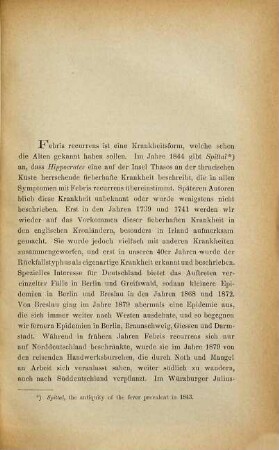 Beobachtungen über Febris recurrens