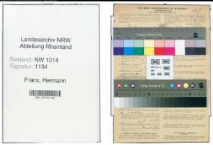 Entnazifizierung Hermann Franz , geb. 11.10.1899 ()