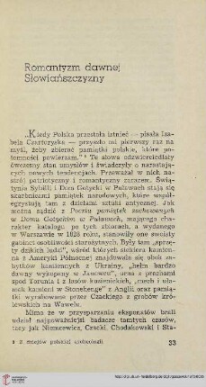 Romantyzm dawnej Słowiańszczyzny