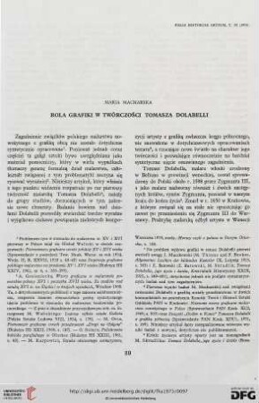 9: Rola grafiki w twórczości Tomasza Dolabelli