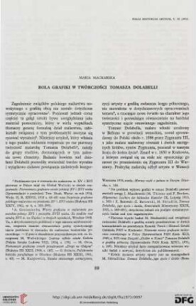 9: Rola grafiki w twórczości Tomasza Dolabelli