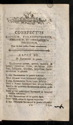 III-XII, Caput XIII - XV