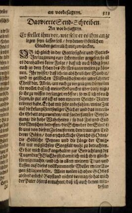 333-337, Das vierte Send-Schreiben.