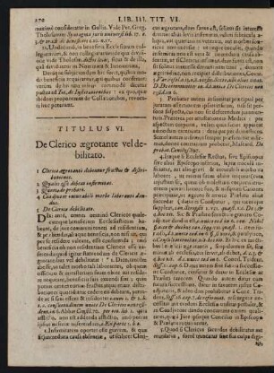 Titulus VI.