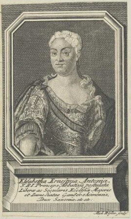 Bildnis der Elisabetha Ernestina Antonia