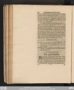 Tit. XVII. (VIII. 6.) Uti possidetis.