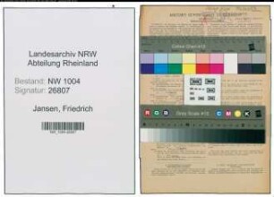 Entnazifizierung Friedrich Jansen , geb. 15.03.1892 (Installateur)