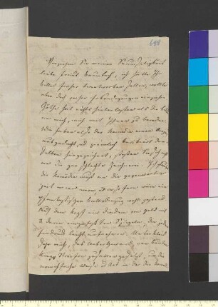 Brief von Goethe, Ottilie von an Goethe, Johann Wolfgang von