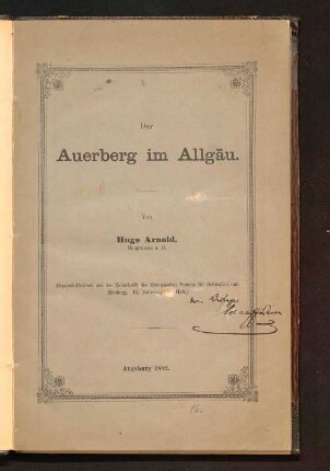 Der Auerberg im Allgäu