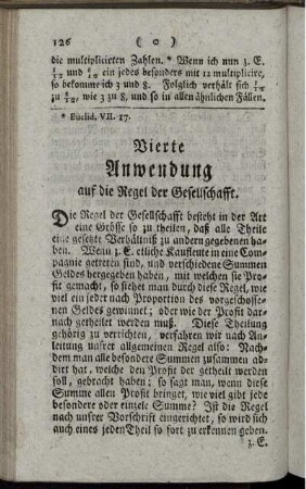 Vierte Anwendung auf die Regel der Gesellschaft.