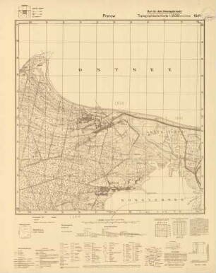 1541 Prerow, Topographische Karte 1:25000 (4-cm - Karte)