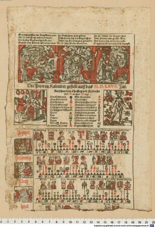 Der Pauren Kalender gestelt auff das M.D.LXVII. Jar