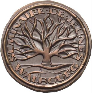 Medaille von Victor Huster für diplomierte Schüler aus Walbourg