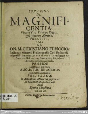 De magnificentia