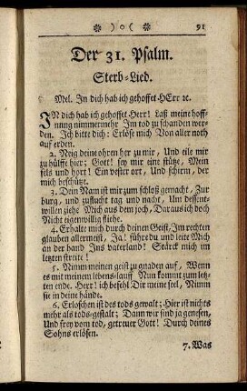 Der 31. Psalm. - Der 41. Psalm.