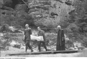 Sächsische Schweiz, Felsenbühne Rathen, Aufführung, Schrammsteine, Reinhardtsdorf, Zirkelstein, Kaiserkrone, August 1953