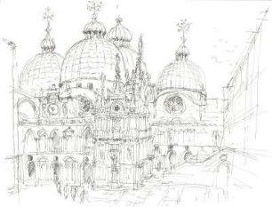 Venedig San Marco vom Dogenpalast aus