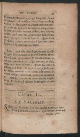 Caput II. De Salibus.