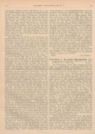124-125 [Rezension] Reitzenstein, Richard, Das iranische Erlösungsmysterium
