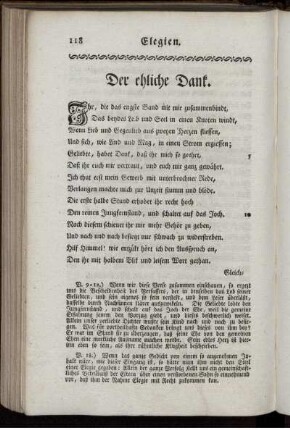 Der ehliche Dank.
