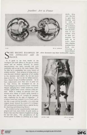 23: Some recent examples of the jewellers' art in France