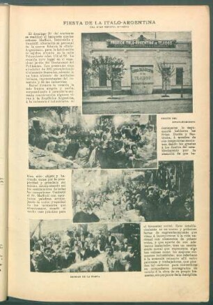 Fiesta del la italo-argntina - Una gran empresa moderna