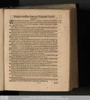 Bücher so auff den Leipziger Michaelis Marckt außgehen.