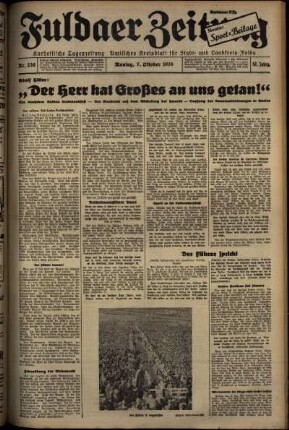 Ausgabe vom Montag, den 07. Oktober 1935.