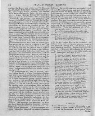 Lamennais, F. R. de: Des progrès de la révolution et de la guerre contre l'église. Paris: Belin-Mandar & Devaux 1829