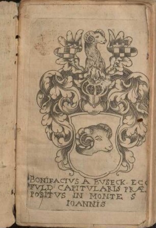 [Exlibris Bonifatius von Buseck]
