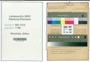 Entnazifizierung Arthur Wuromus , geb. 05.06.1898 (Betriebsleiter)