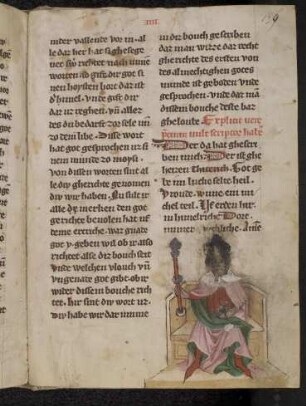 Kaiser auf Thron mit Szepter und Reichsapfel