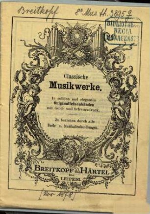 Classische Musikwerke, 1878
