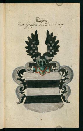 2r-2v, 2. Wappen der Grafen von Isenburg
