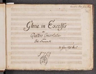 Gloria D-Dur (Gloria in excelsis) (Warb E 3)
