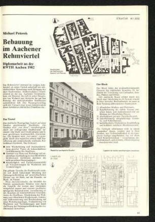 Bebauung im Aachener Rehmviertel