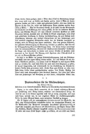Papierarbeiten für die Weihnachtszeit