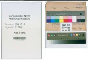 Entnazifizierung Franz Kitz , geb. 20.05.1895 (Polizei)