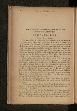 Erklärung der Ephemeriden und Tafeln des nautischen Jahrbuches.