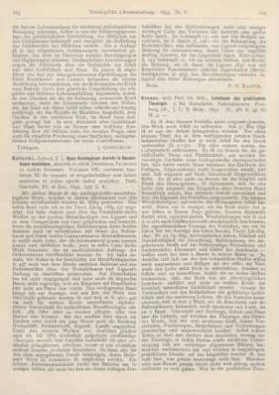 224-228 [Rezension] Krauss, Alfred, Lehrbuch der praktischen Theologie. 2. Bd