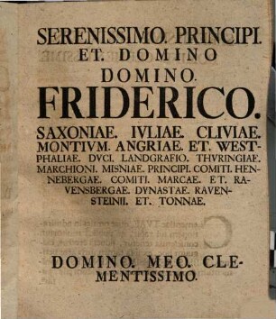 Dissertatio Iuridica, de Reconventione Clericorum in Foro Laicorum
