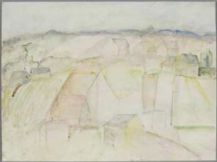 Ohne Titel [Stadt an Feldern]