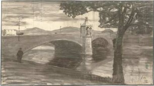 Fischer, Theodor; Jena; Camsdorfer Brücke - Ansicht