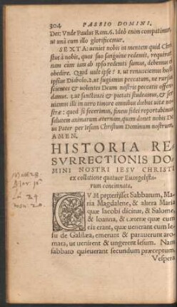 Historia Resurrectionis Domini Nostri Iesu Christi ...