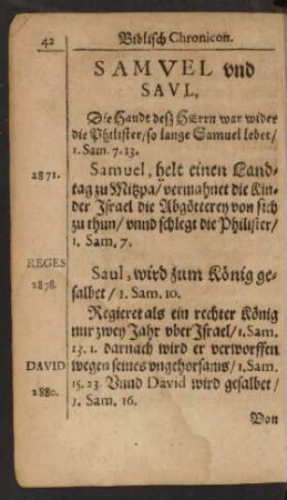 Samuel und Saul,