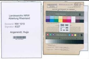 Entnazifizierung Hugo Angenendt , geb. 01.03.1904 (Vertreter)